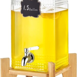 VEVOR Fontaine à eau 5,5 L en verre alimentaire