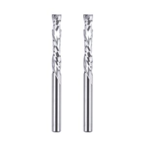 Lot 2 fraises hélicoïdales 4mm compression CNC bois