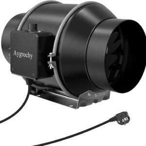 Aygrochy 150mm Extracteur d'air EC 683m³/h Silencieux