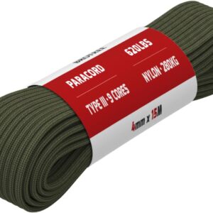 Brotree Paracorde Nylon 4mm - 280kg - 15m, 30m, 50m