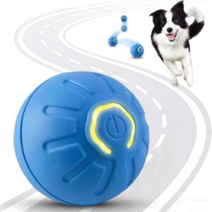 Balle interactive pour chien WEQNGIU – Jouet auto-roulant USB