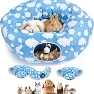 Lit Tunnel Pliable 3 en 1 pour Lapins & Chats MIAOKE