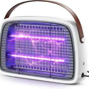 Lampe anti-moustiques 4200V LED – Piège à insectes silencieux