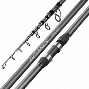 TUJISEK Canne télescopique carbone pêche 2,1m à 5,4m