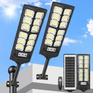 Lampadaires Solaires 2 Pièces avec Détecteur