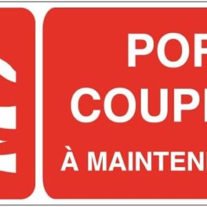 Panneau Porte coupe-feu à maintenir fermée - B picto-texte 160x60 mm
