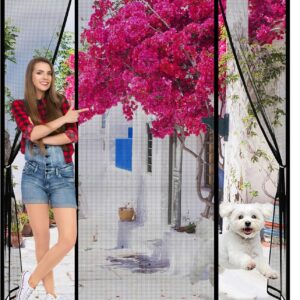 Moustiquaire magnétique double porte sur mesure HTCSZL