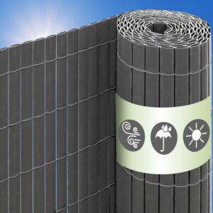 Brise-vue UrFence 100x600 cm - Cache-vue balcon gris anthracite
