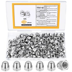 100 écrous borgnes M6 inox - Fixation sécurisée