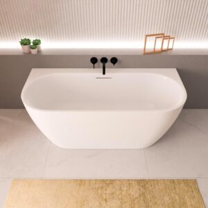Baignoire Semi-Îlot Vigoo Wall 160x75 cm ECOLAM