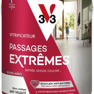 V33 Vitrificateur Passages Extrêmes Blanc Nordique 2,5L