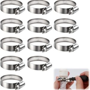 12 colliers serrage inox réglables 21-44mm – Kit complet