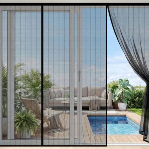 Moustiquaire porte fenêtre magnétique 240x212cm - Edonkvi