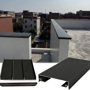 Couvertine aluminium pour muret 50 cm avec LED intégré