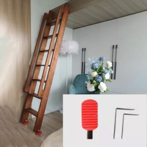 Escalier escamotable bois massif 4 marches 125 cm - ZIMGOD
