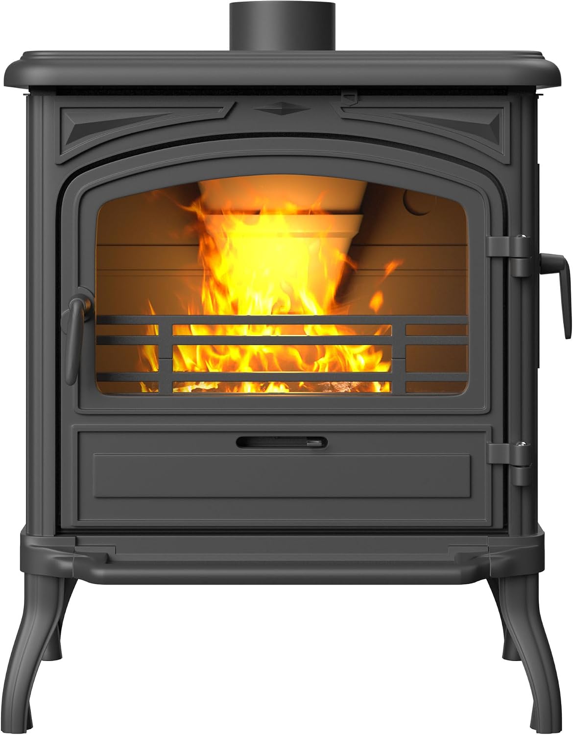 Poêle à bois EOS S13 ECO 10kW - Fonte noire premium