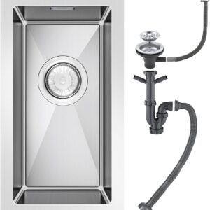 ROVOGO Évier Inox 45x23 cm 1 Bac - Acier 304
