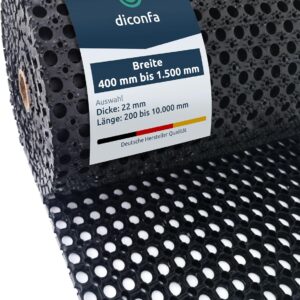 Caillebotis Caoutchouc Antidérapant sur Mesure - 1m x 3m