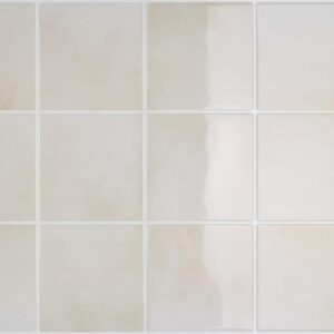 Carrelage adhésif mural effet marbre beige - 30,5x30,5 cm - 4 pièces