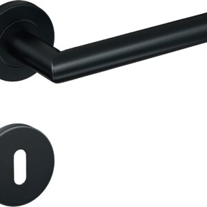 Gavroche Poignée porte intérieure noire mat – Fermeture clé PZ