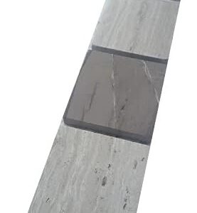Frise mosaïque marbre 30x4,8cm gris crème B111