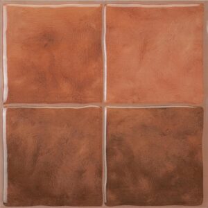 Smart Tiles Crédence Rouge Terracotta - Lot de 5 (0,26 m²)