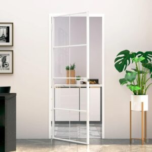 Porte vitrée intérieure moderne blanc vidaXL