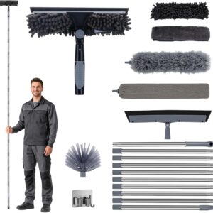 Plumeau télescopique 4,5m – Kit nettoyage complet Lameico