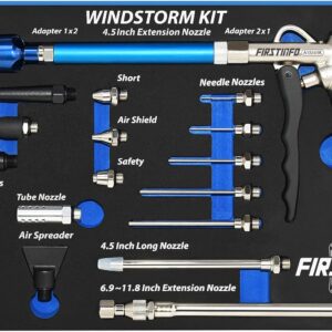 Soufflette Air Comprimé 22 Pièces - Kit Pro FIRSTINFO