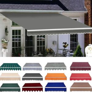 Toile de store terrasse HULKAY gris 3,5x2m