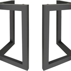 Pieds de table industriels métal scandinave 2pcs blanc