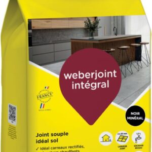 Weber Joint carrelage hydrofugé noir 5 kg
