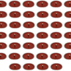 Flambeaux jardin aluminium lot 40 – Cire rouge 3h