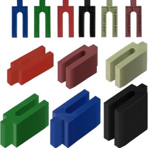 Jeu de 150 cales plastique 76x33 mm, 6 épaisseurs
