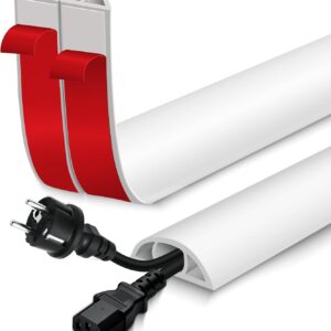 Passe-câble adhésif sol goulotte PVC 30mm x 3m - Lefunom