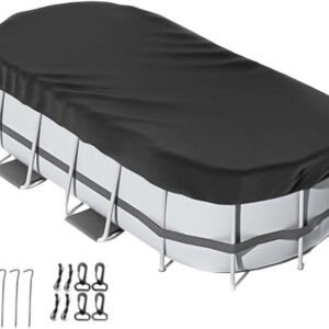 Bâche piscine ovale 366x640cm avec accessoires