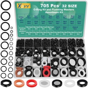 Kit joints torique & rondelles plomberie 705 pièces XBVV