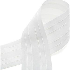 Rubans fronçeurs 5 cm x 5 m - Blanc