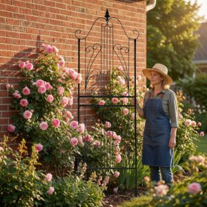 Treillis plantes grimpantes SCENDOR 210 cm – Fer forgé design