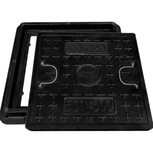 Couvercle FRP 600x600mm A15 antidérapant - Natotela