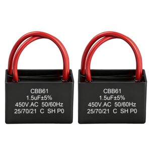 Condensateur CBB61 1.5µF 450V - Lot de 2