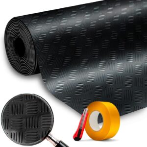 Tapis en caoutchouc SBR 1m x 1m - Noir antidérapant