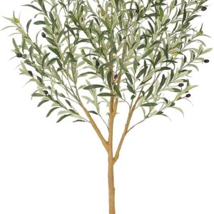Olivier artificiel 184 cm avec tronc en bois naturel