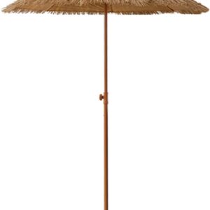 Parasol en paille tiki extérieur - Hawaïen & anti-UV