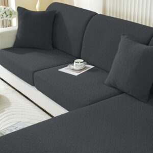 Housse de canapé extensible Ystyle – Protection complète gris foncé