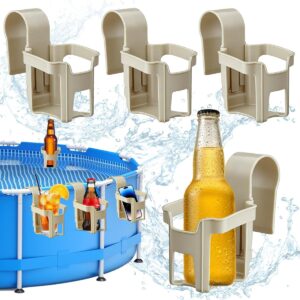 4 Porte-Gobelets Piscine Kaki – Rangement Pratique