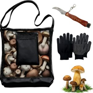 Set Cueillette Champignons - Couteau, Gants, Sac Pliable ZHAOCAI