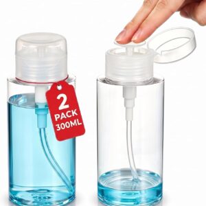 Lot 2 Flacons Pompe 300ml Vide – Distributeur Rechargeable