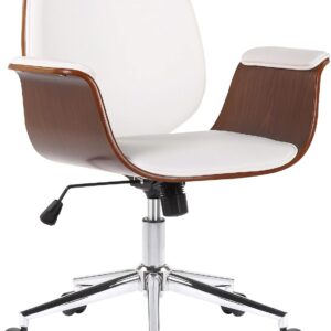 Fauteuil bureau Kemberg CLP Noyer/Blanc