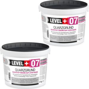 07 Base Quartz 8 kg - Apprêt adhésif blanc pour béton